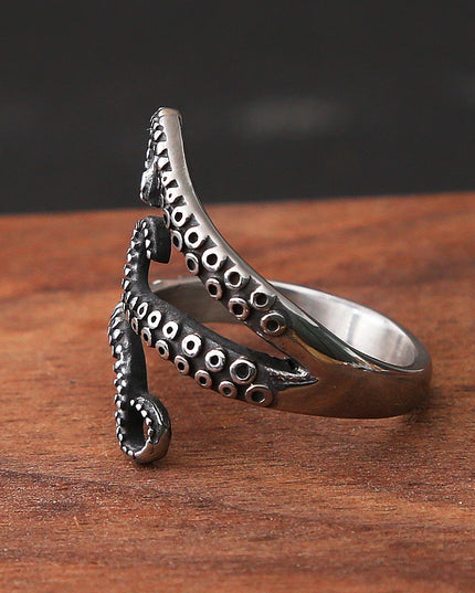 Gothic Tentakel-Ring im Piratenstil