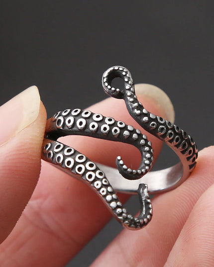 Gothic Tentakel-Ring im Piratenstil