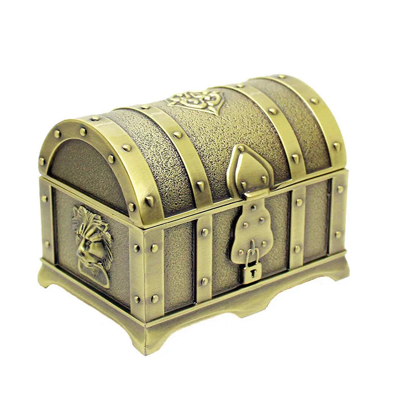 Piraten Schatztruhe Metall Bronze mini 7cm