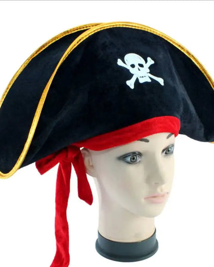Piratenhut Skull mit Bandana Gesamtansicht
