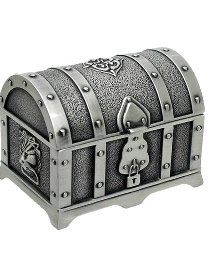 Mini-Piratentruhe aus Gold-Metall