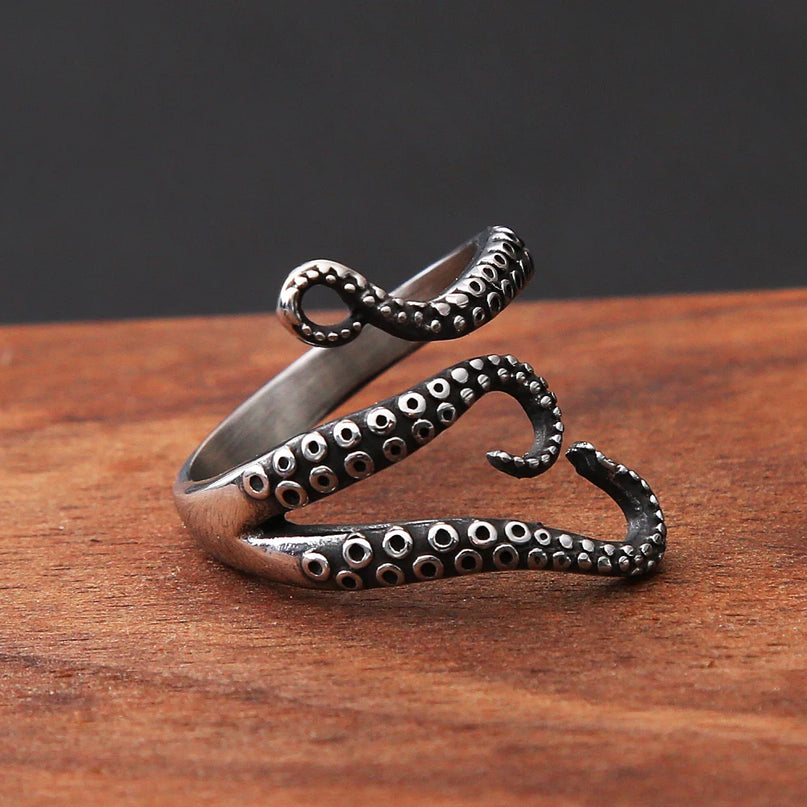 Gothic Tentakel-Ring im Piratenstil
