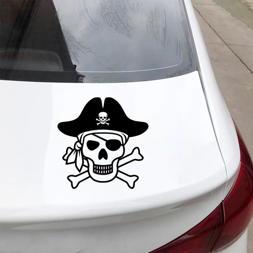 Totenkopf Schwerter Aufkleber verschiedene Groessen S bis XXL