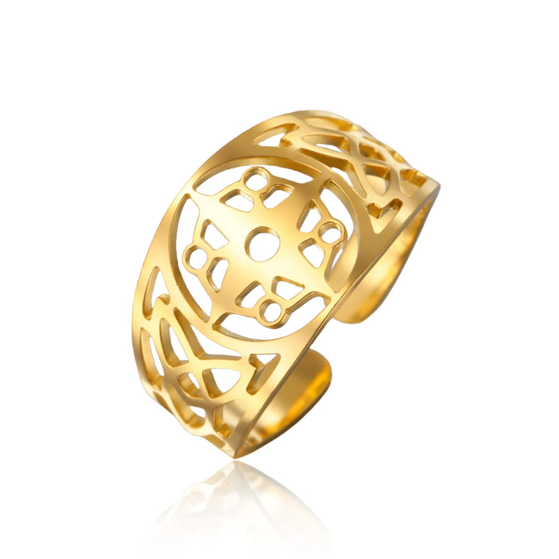 Goldener Piraten-Kompass Ring