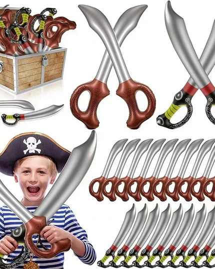 12 Piratensäbel als Mitgebsel zum Geburtstag