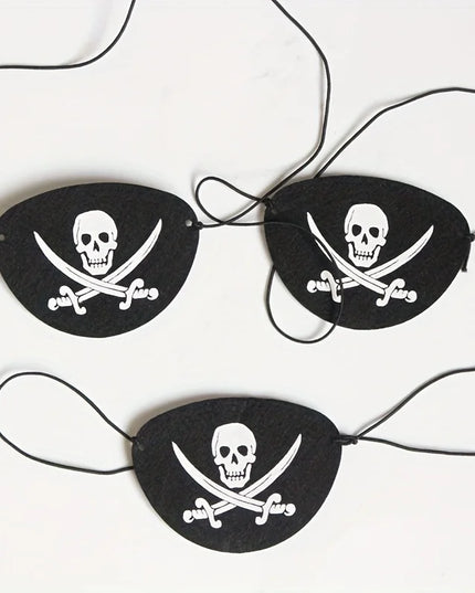 Piratenhut 10er Pack komplett Draufsicht