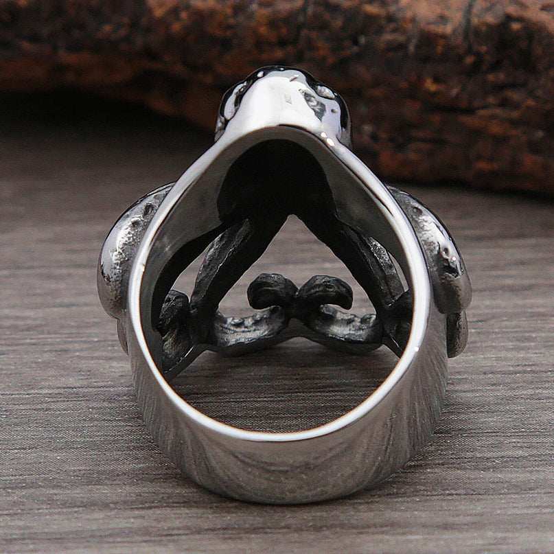 Massiver Piraten-Ring mit Krakendesign