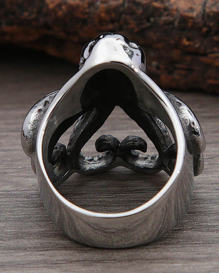 Schmaler Tentakel-Ring aus Edelstahl