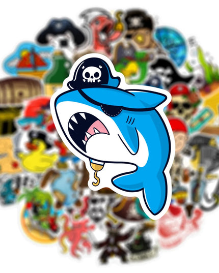 Wasserfeste Piraten Vinyl Sticker Graffiti Einzelmotive