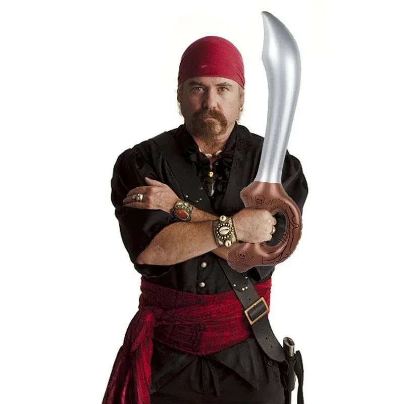 4 aufblasbare Säbel fur die Piratenparty