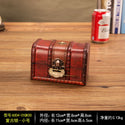 Piratentruhe Klein Holz braun 12cm Vintage Schloss Schnappverschluss