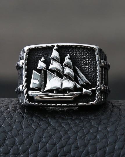 Piraten-Segelschiff Ring fuer Maenner