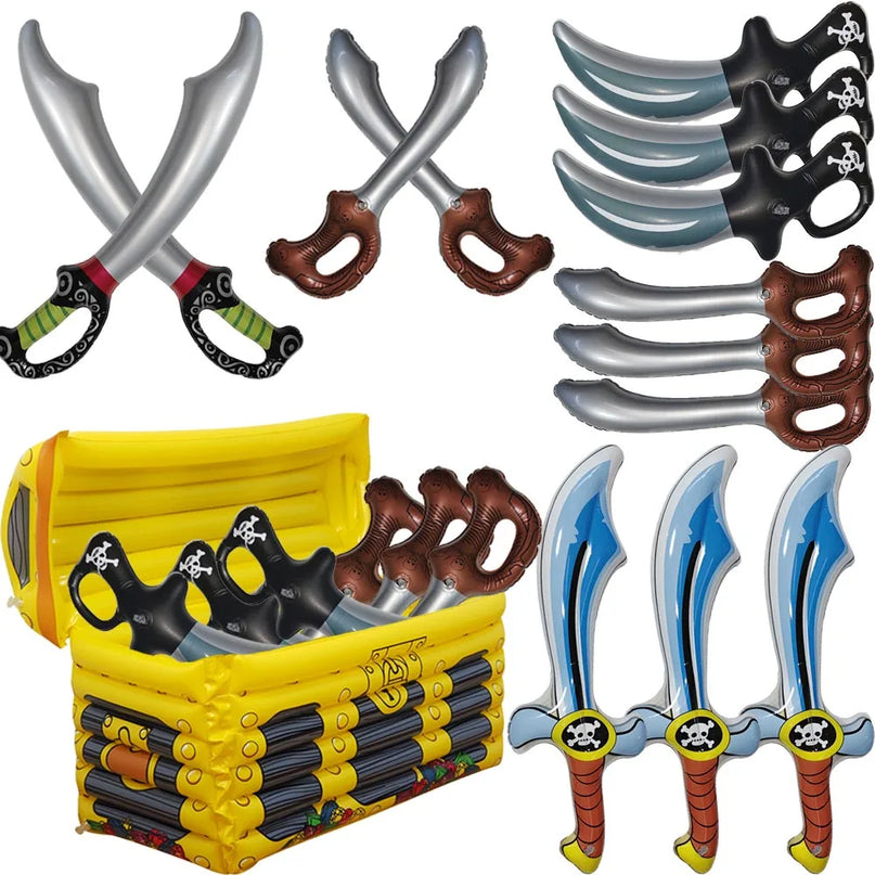 4 Piratensäbel zum Geburtstag - Kinder Set