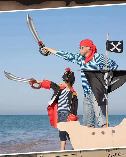 2 aufblasbare Piratensäbel zur Dekoration