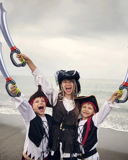 4 aufblasbare Piratensäbel fur die Crew