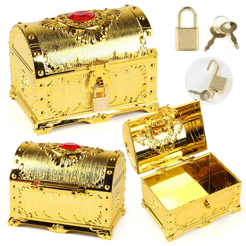 Piratentruhe Antik Bronze komplett Set