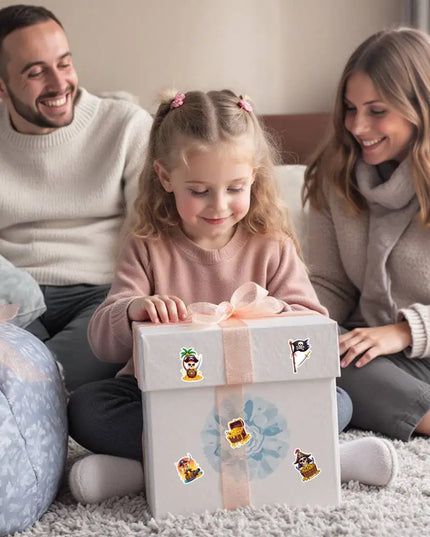 Piraten Aufkleber Set Geburtstag Verpackung OPP Beutel