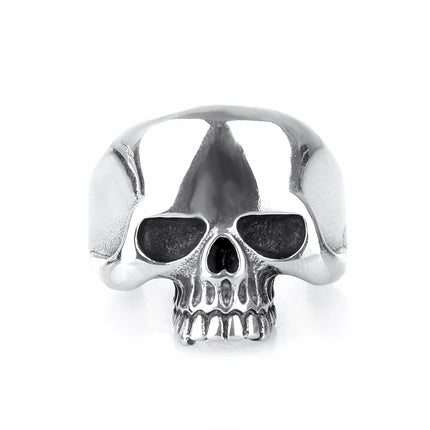 Grosser Hochglanz Totenkopf-Ring