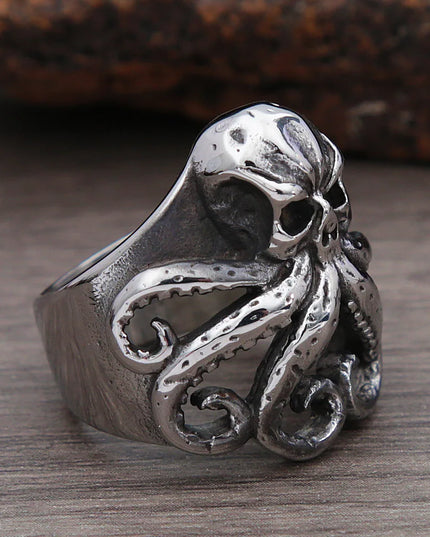 Offener Kraken-Ring mit Tentakeln