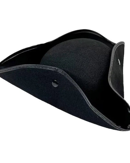 Dreispitz Piratenhut Nahaufnahme goldene Borte Detail