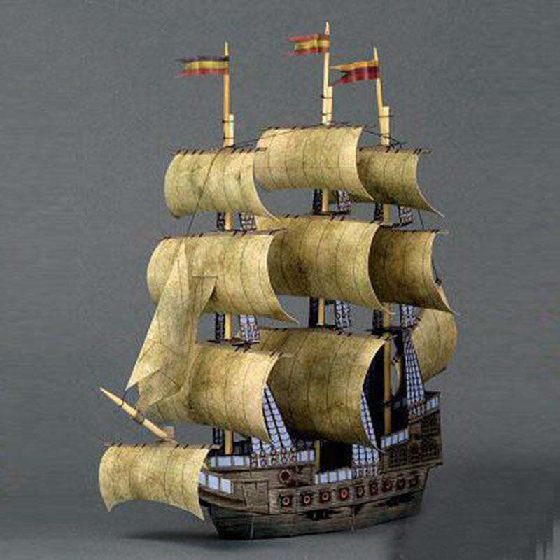 Piratenschiff Pappe- 3D