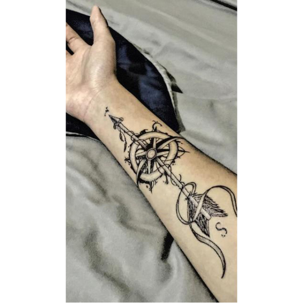 Temporäres Tattoo - der verzauberte Kompass