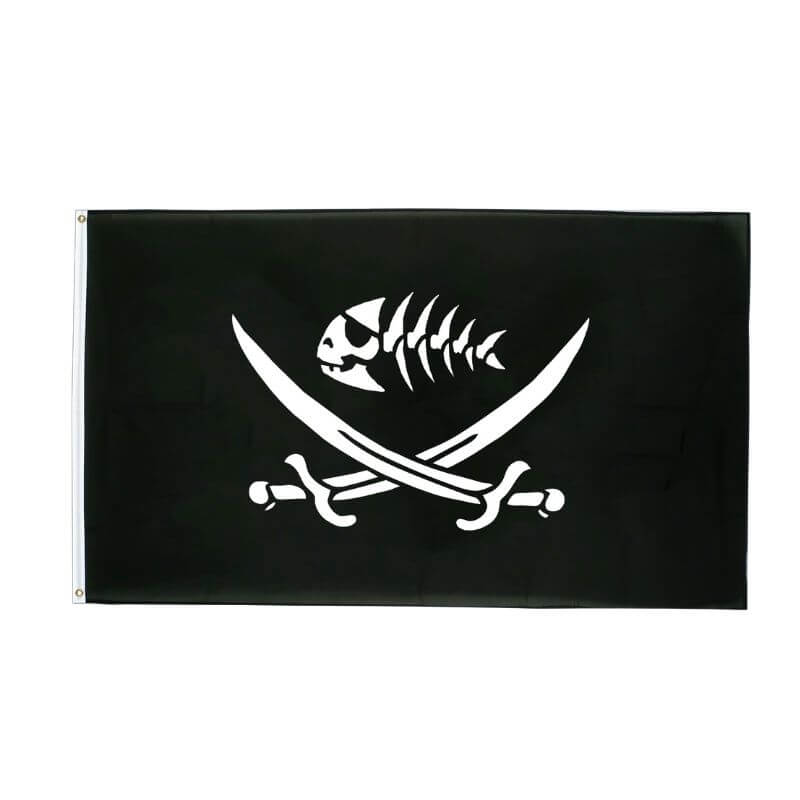 Piratenflagge - Fischkadaver