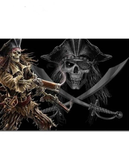 Piratenflagge - Jack Sparrow Skeletton