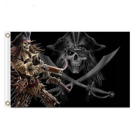 Piratenflagge - Jack Sparrow Skeletton