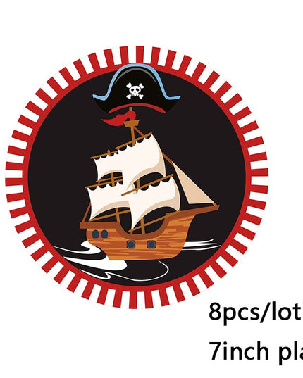 Dekoratives Gericht Einwegpiratenjubiläum des Kapitäns