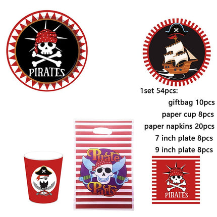 Dekoratives Gericht Einwegpiratenjubiläum des Kapitäns