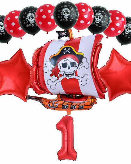 Red Pirate Ballon Kit Red Decor