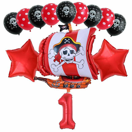 Red Pirate Ballon Kit Red Decor