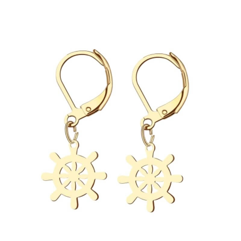 Piratenohrringe - Gold und Silber