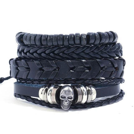 Piratenarmband - totaler Tod (Leder)
