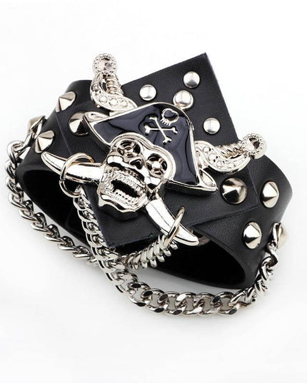 Piratenarmband - Kapitän (Leder)