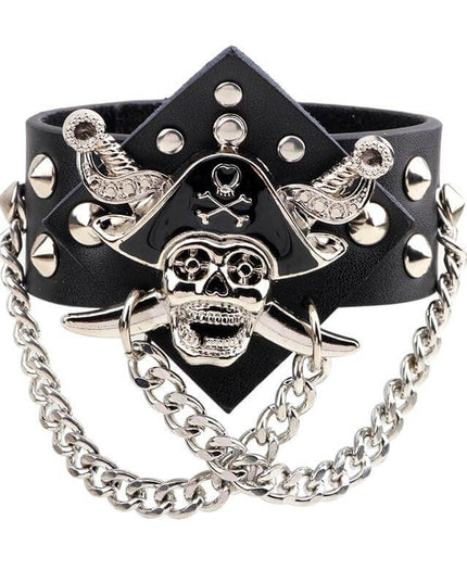 Piratenarmband - Kapitän (Leder)