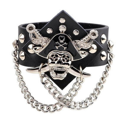 Piratenarmband - Kapitän (Leder)