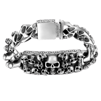 Piratenarmband - Kriegsfeld (Silber)