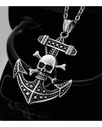 Piratenkragen - Schädelanker