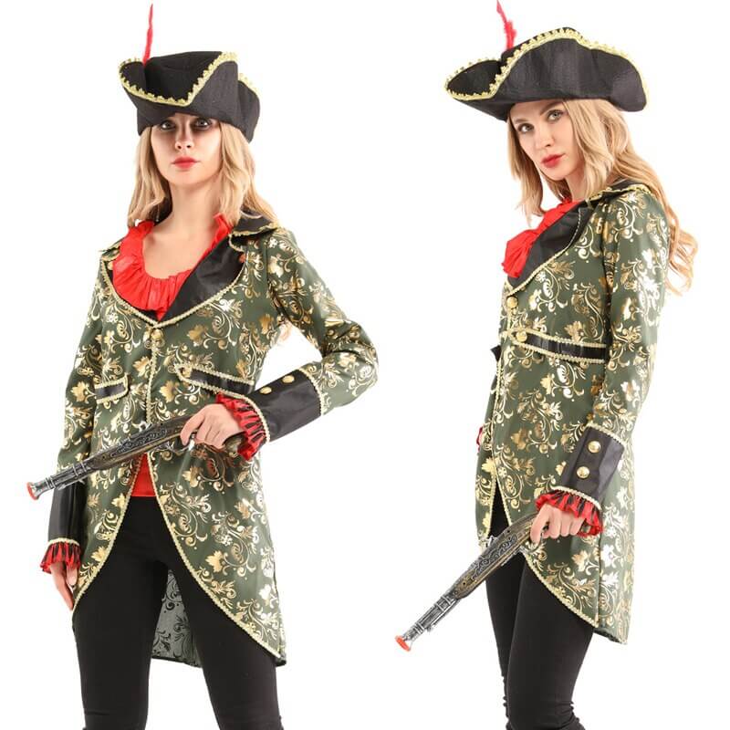 Piraten -Frauenkostüm - Schwarzes Gold