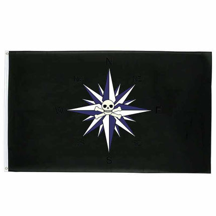Piratenflagge - Kompass