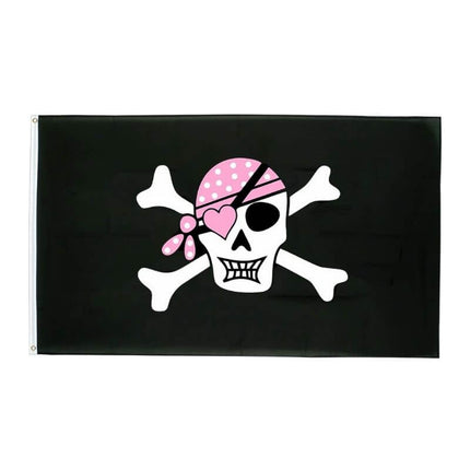 Piratenflagge - Rose Pirates Königin