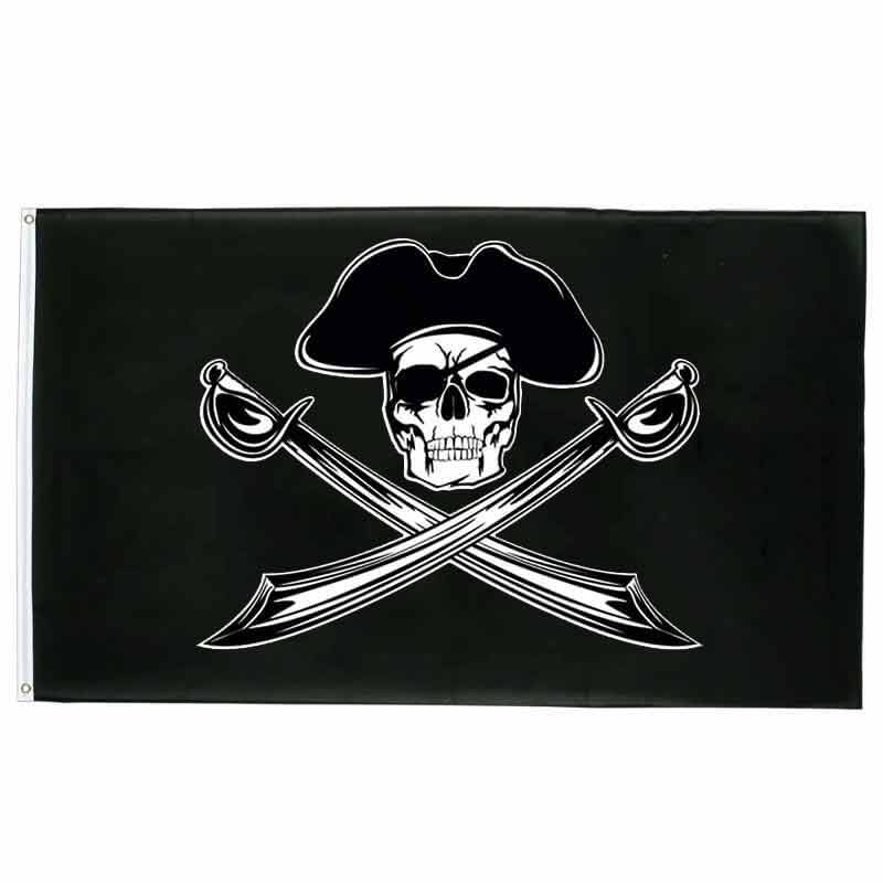 Piratenflagge - mit Hut