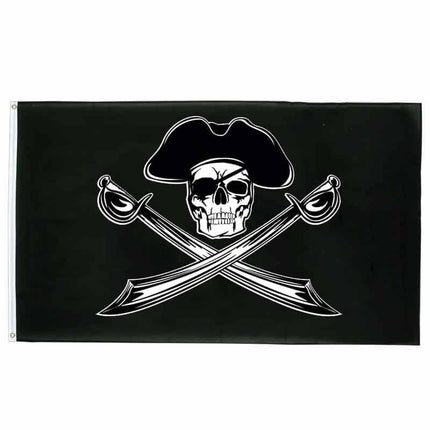 Piratenflagge - mit Hut