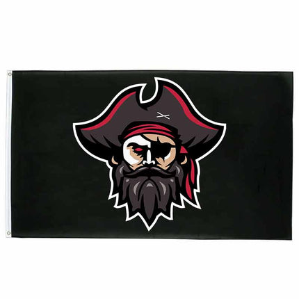 Pirat - bärtige Flagge