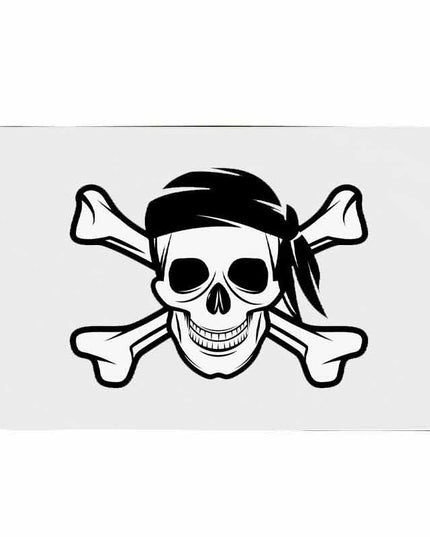 Piratenflagge - Jolly Roger Blanc