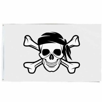 Piratenflagge - Jolly Roger Blanc