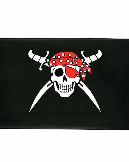 Piratenflagge - roter Schal