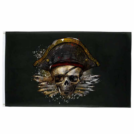 Piratenflagge - gewalttätiger Tod
